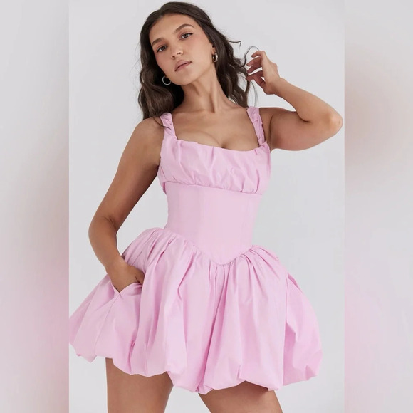 House of CB Le Puff Cotton Candy Cotton Tulle Mini Dress - Picture 3 of 10